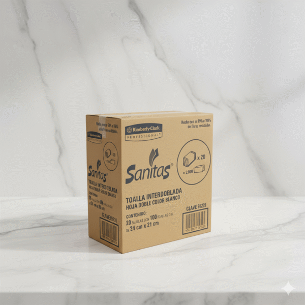 Caja de toallas Interdobladas desechables (Sanitas)