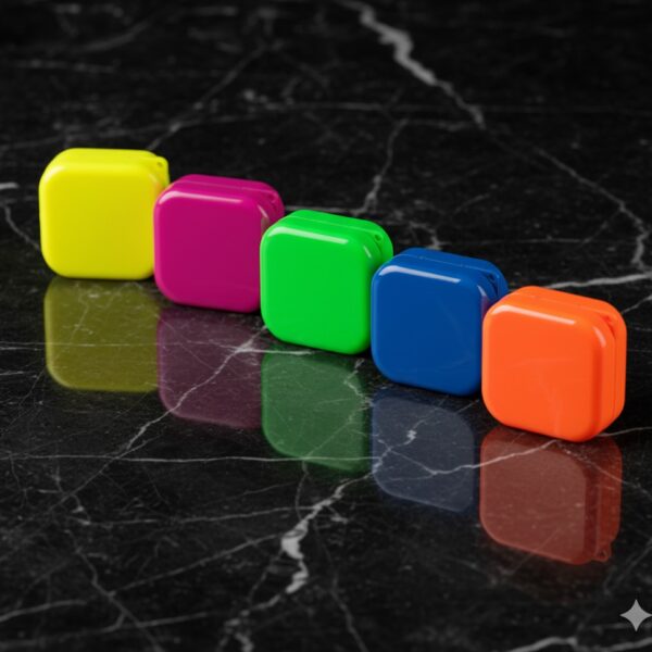 Caja ortodóntica color neón