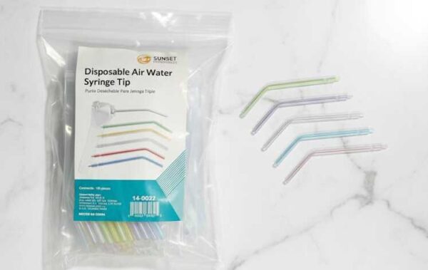 Bolsa de puntas desechables para jeringa triple